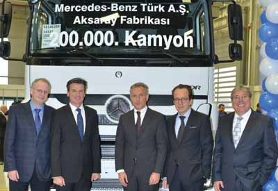 Mercedes 200 bininci kamyonu üretti